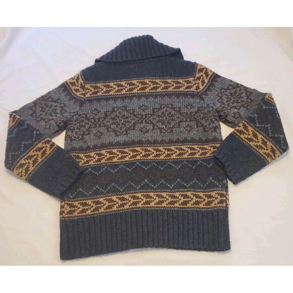 Vtg Eddie Bauer Collectibles Womens Sz M Fair Isle Nordic Button Front Sweater - Picture 4 of 7